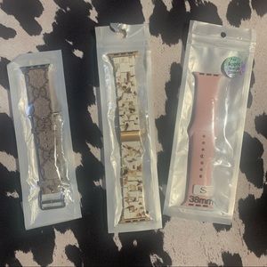 Three 38mm Apple Watch bands